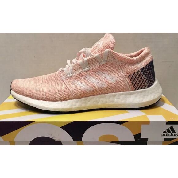 Adidas Pure Boost Ultra Go White Sherbet Womens Size 10 Fast Ship NEW Fast Ship - Picture 1 of 13